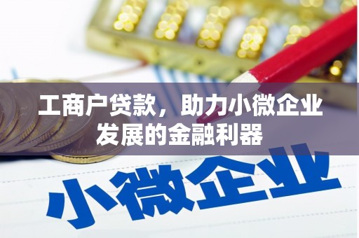 嵊泗工商户贷款，助力小微企业发展的金融利器