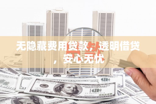 嵊泗无隐藏费用贷款，透明借贷，安心无忧