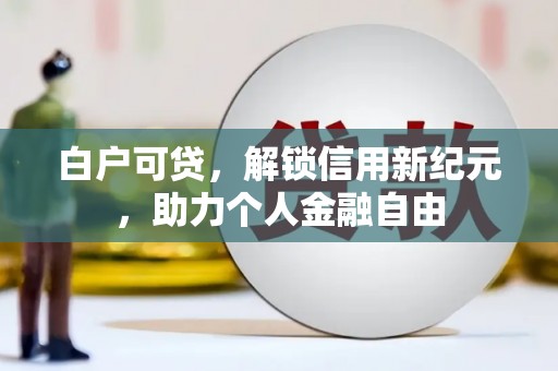 嵊泗白户可贷，解锁信用新纪元，助力个人金融自由
