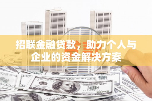 嵊泗招联金融贷款，助力个人与企业的资金解决方案