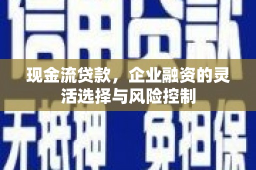 嵊泗现金流贷款，企业融资的灵活选择与风险控制