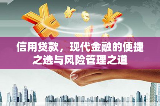 嵊泗信用贷款，现代金融的便捷之选与风险管理之道