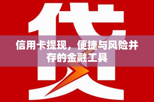 嵊泗信用卡提现，便捷与风险并存的金融工具