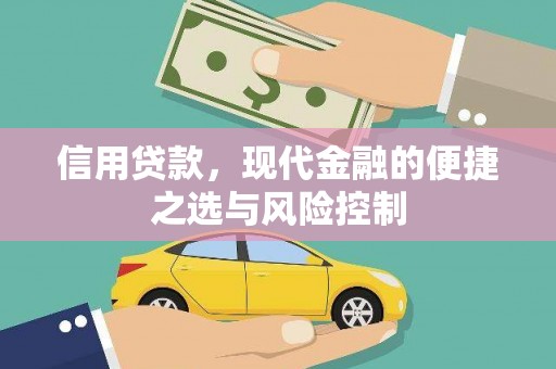 嵊泗信用贷款，现代金融的便捷之选与风险控制
