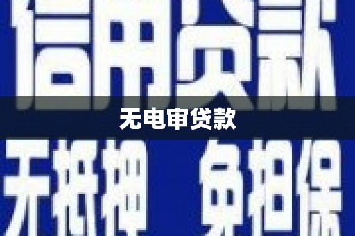 嵊泗无电审贷款