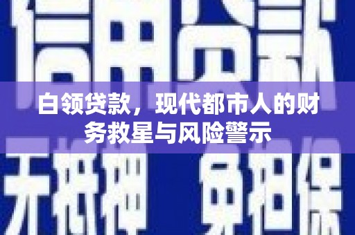 嵊泗白领贷款，现代都市人的财务救星与风险警示