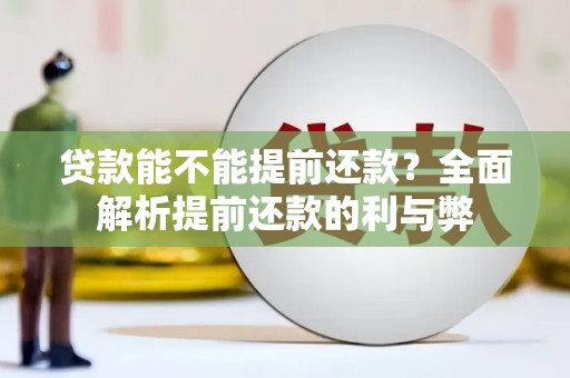 嵊泗贷款能不能提前还款？全面解析提前还款的利与弊