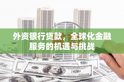 嵊泗外资银行贷款，全球化金融服务的机遇与挑战