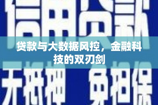 嵊泗贷款与大数据风控，金融科技的双刃剑