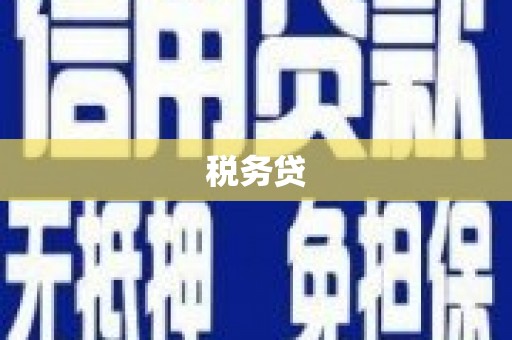 嵊泗税务贷
