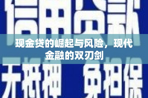 嵊泗现金贷的崛起与风险，现代金融的双刃剑