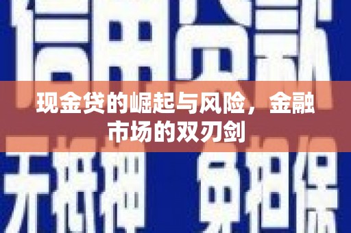嵊泗现金贷的崛起与风险，金融市场的双刃剑