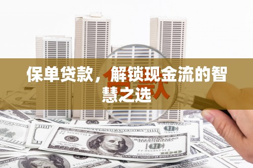 嵊泗保单贷款，解锁现金流的智慧之选