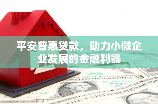嵊泗平安普惠贷款，助力小微企业发展的金融利器