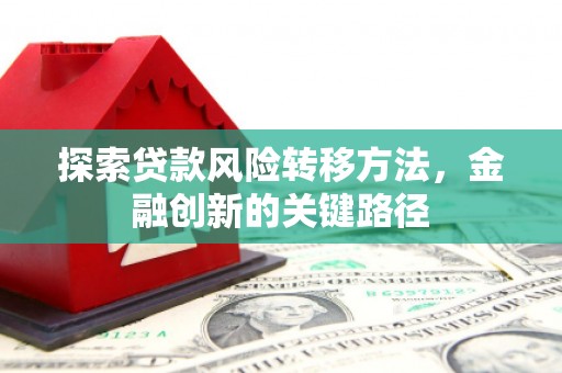 嵊泗探索贷款风险转移方法，金融创新的关键路径