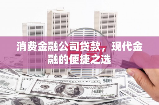 嵊泗消费金融公司贷款，现代金融的便捷之选