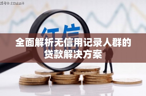 嵊泗全面解析无信用记录人群的贷款解决方案