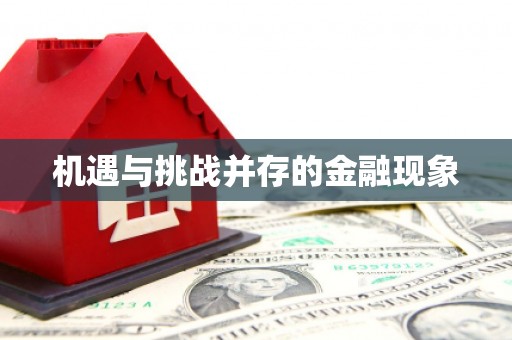 嵊泗机遇与挑战并存的金融现象